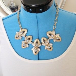 J. Crew Crystal Gemstone Statement Necklace